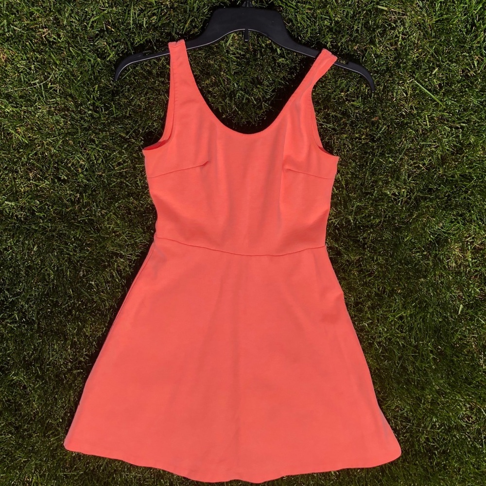 Light Orange Old Navy Sleeveless Flair Dress